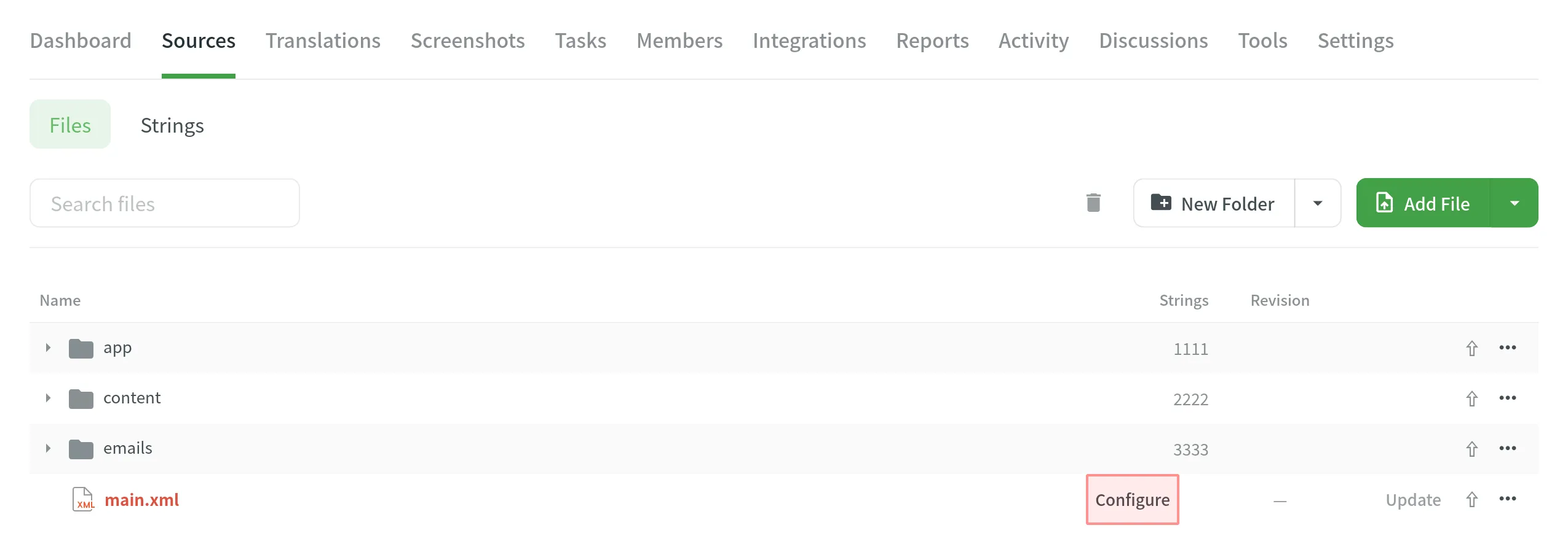 XML-Datei konfigurieren